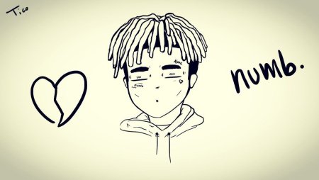 XXXTENTACION рисунок лёгкий