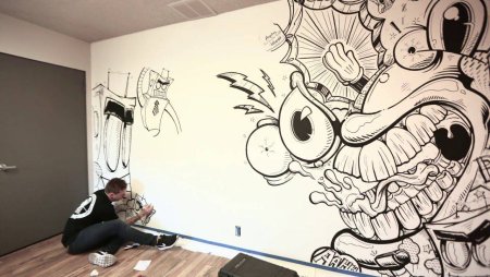 Интерьер в стиле граффити