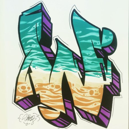 Бум в стиле граффити