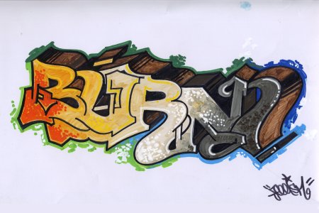 Обои граффити