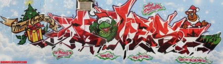 Новогодние граффити