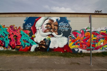 Новогодние граффити
