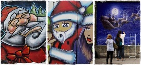 Новый год в стиле граффити