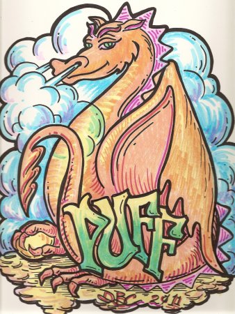 Граффити дракон