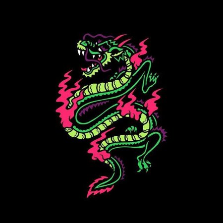 Китайский дракон граффити