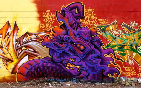 Спрут рисунок граффити