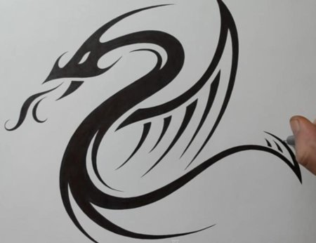 Дракон кандзи японский