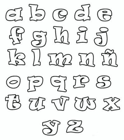 Раскраска "алфавит английский"