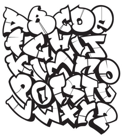 Буквы граффити алфавит