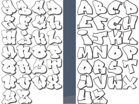 Буквы граффити алфавит