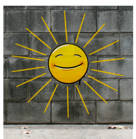 Граффити солнышко