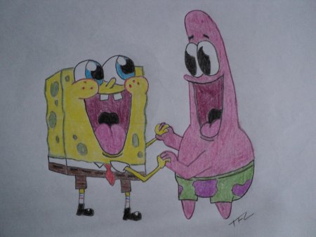 Губка Боб для срисовки