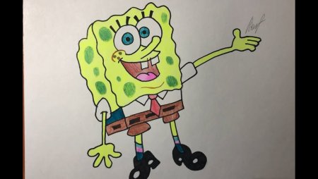 Патрик рисунок для срисовки