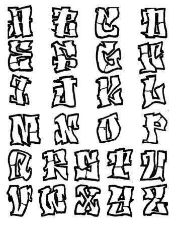 Альфабет граффити