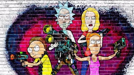 Граффити Рика и Морти