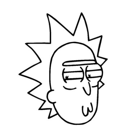 Рик Санчес черно белый