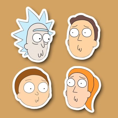 Rick and Morty наклейки