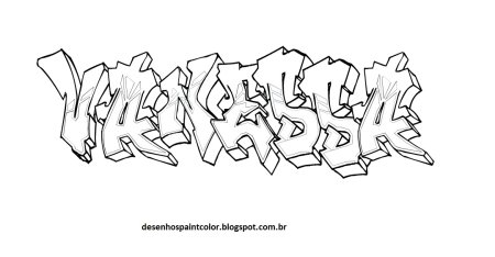 Граффити раскраска