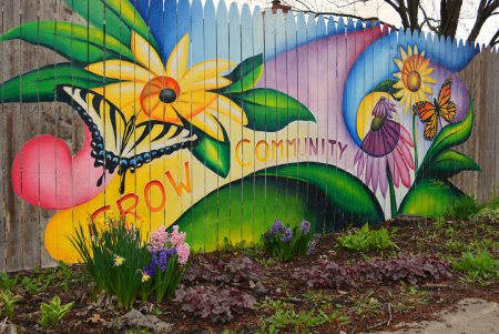 Идеи рисунков на заборе