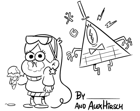 Раскраски Гравити Фолз Билл