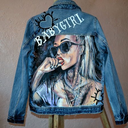 Роспись джинсовой куртки