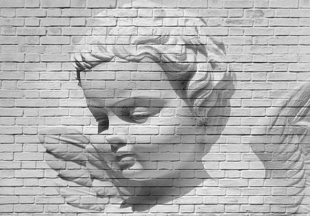 Рисование на кирпичной стене