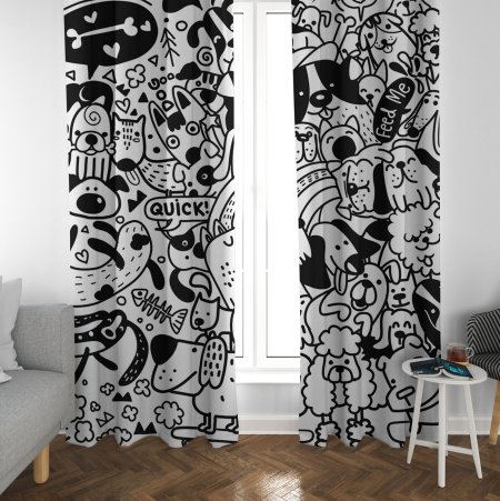 Занавески граффити