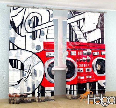 Шторы граффити для подростка