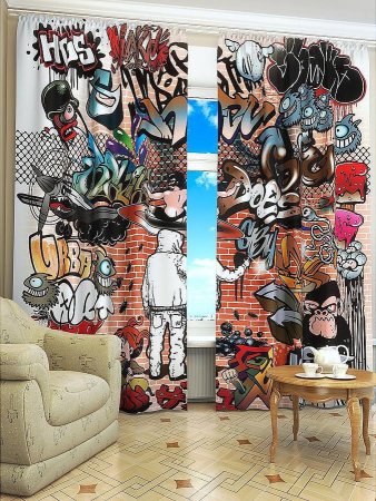 Рулонные шторы с принтом