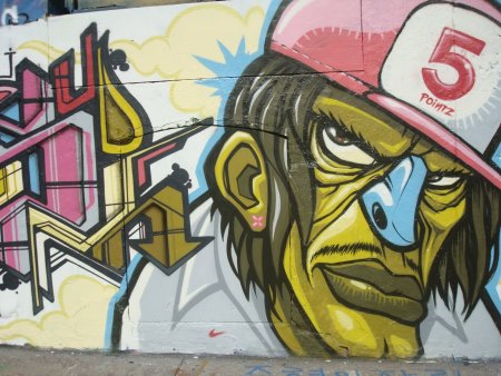 Лица в стиле граффити