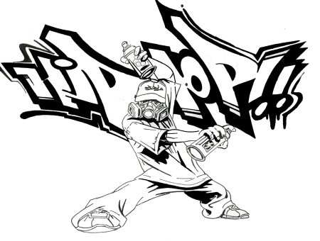 Подпись дисков в стиле хип хоп