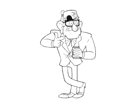 Стэнфорд Пайнс раскраска