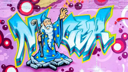 Обои граффити в комнату