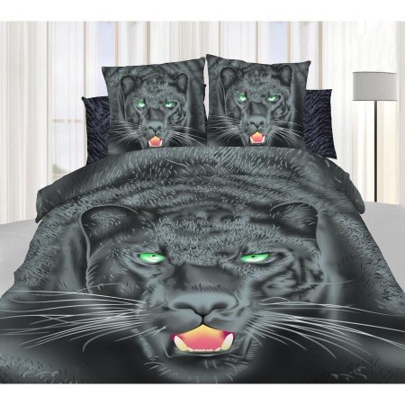 КПБ 3д сатин черная пантера