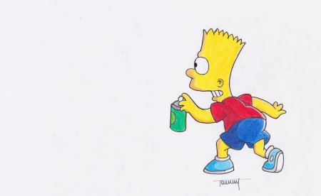 Барт симпсон граффити рисунок (48 фото)