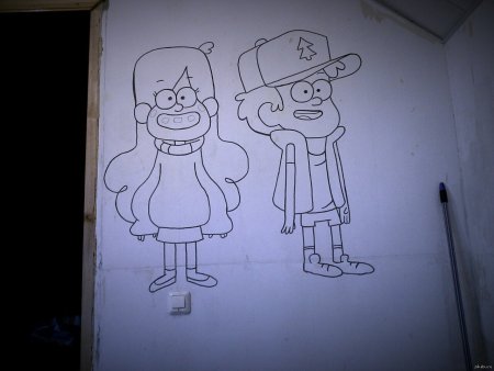 Гравити Фолз карандашом