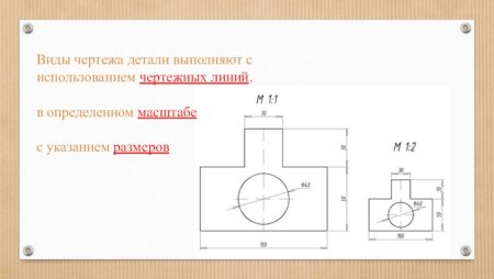 Техническая деталь черчение