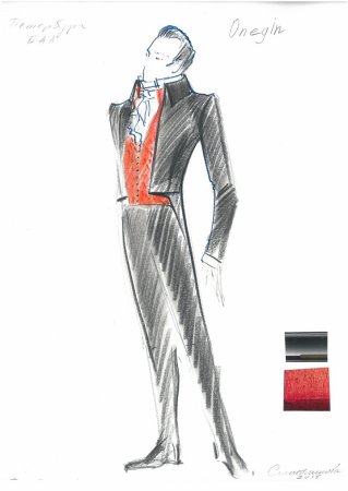 Эскизы костюмов к спектаклю Евгений Онегин