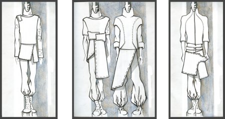 Графические эскизы одежды