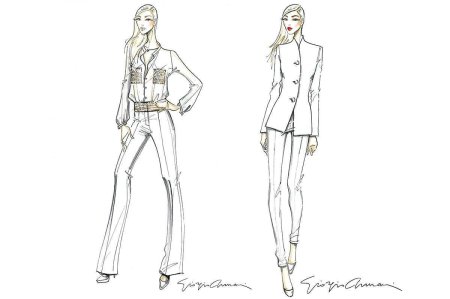 Эскиз модели для одежды