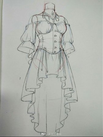 Эскиз костюма персонажа