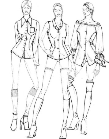 Эскиз модели для одежды
