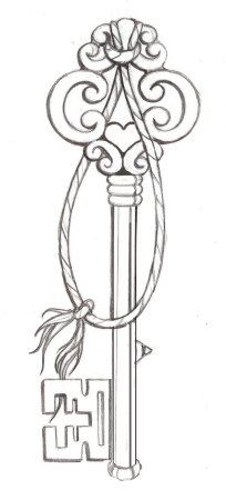 Красивый ключ рисунок
