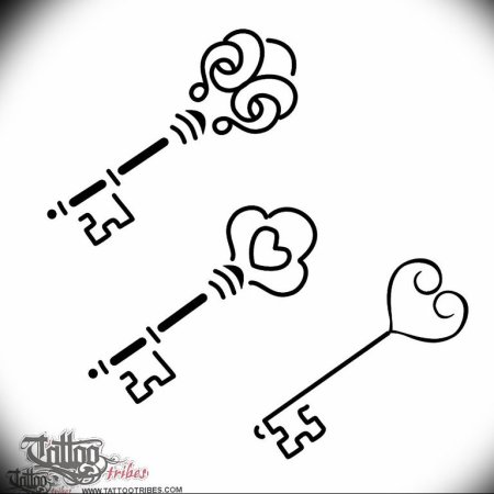 Тату ключ эскизы