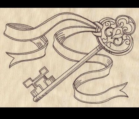 Нарисовать ключ необычный