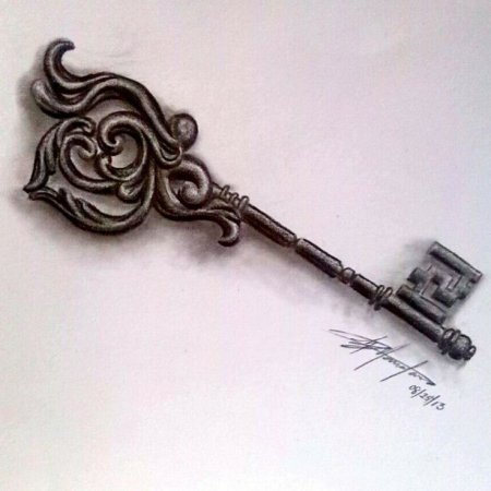 Тату ключ эскизы