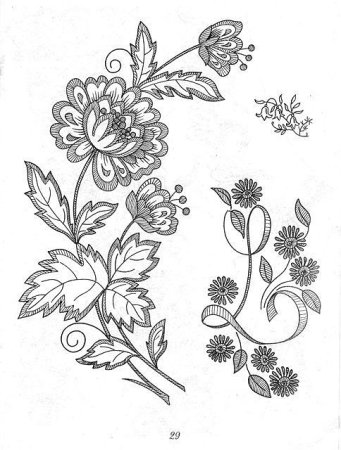 Узоры для вышивки гладью