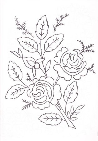 Вышивка гладью схемы