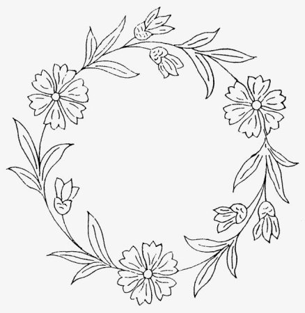 Растительные узоры для вышивки гладью