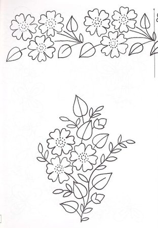 Эскизы для вышивки лентами